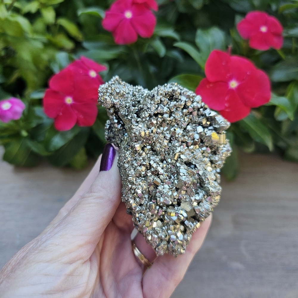 Pyrite Crystal Cluster - Picture 5 of 5
